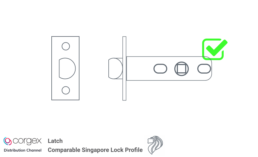 comparable Singapore lock profile CORGEX distribution Smart Lock and Digital Lock Mortice Lock