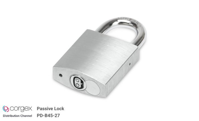 PD-B45-27 CORGEX distribution 45mm Brass Passive Battery Free Padlock