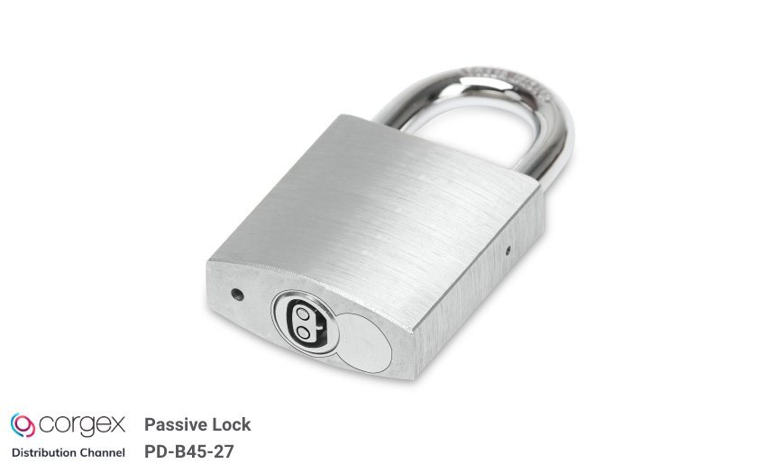 PD-B45-27 CORGEX distribution 45mm Brass Passive Battery Free Padlock