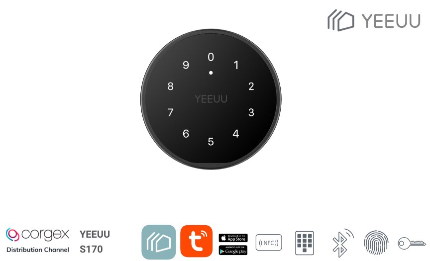 YEEUU Singapore S1 S170 CORGEX distribution Smart Lock and Digital Lock